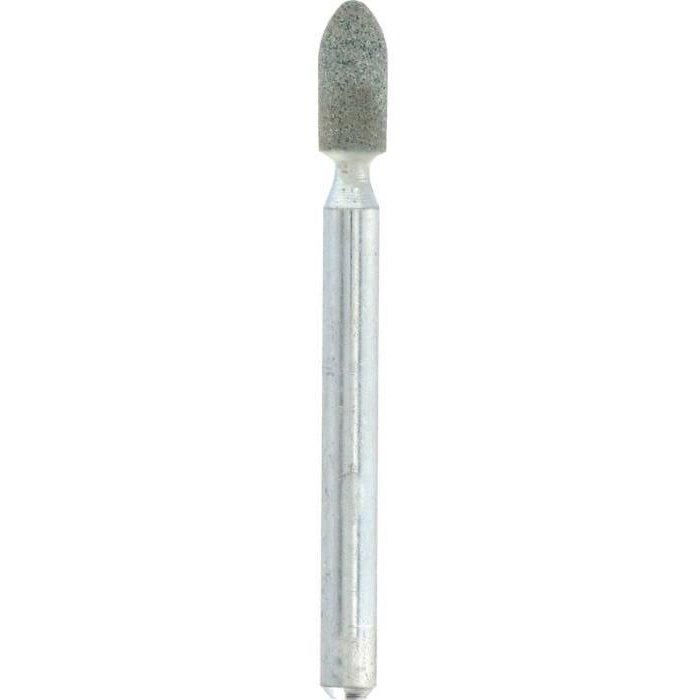 Set of 3 dremel 83322 grinders (to rectify/mill, in silicon carbide, Ø 3.2mm, rounded conical shape)