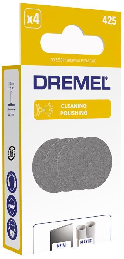 DREMEL 4 emeri discs for polishing 425