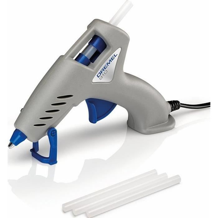 Dremel 910 hot glue pistol (heating temperature at 165 ° C, delivered with 3 sticks of glue 7mm)