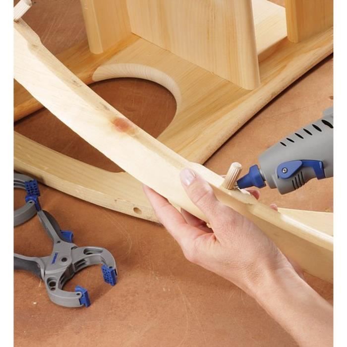 Dremel 910 hot glue pistol (heating temperature at 165 ° C, delivered with 3 sticks of glue 7mm)
