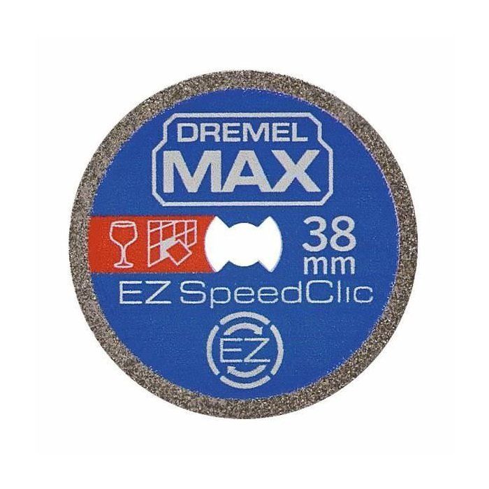 High longevity diamond disc EZ Speedclic Dremel Max S545 - Ø38mm hard matters