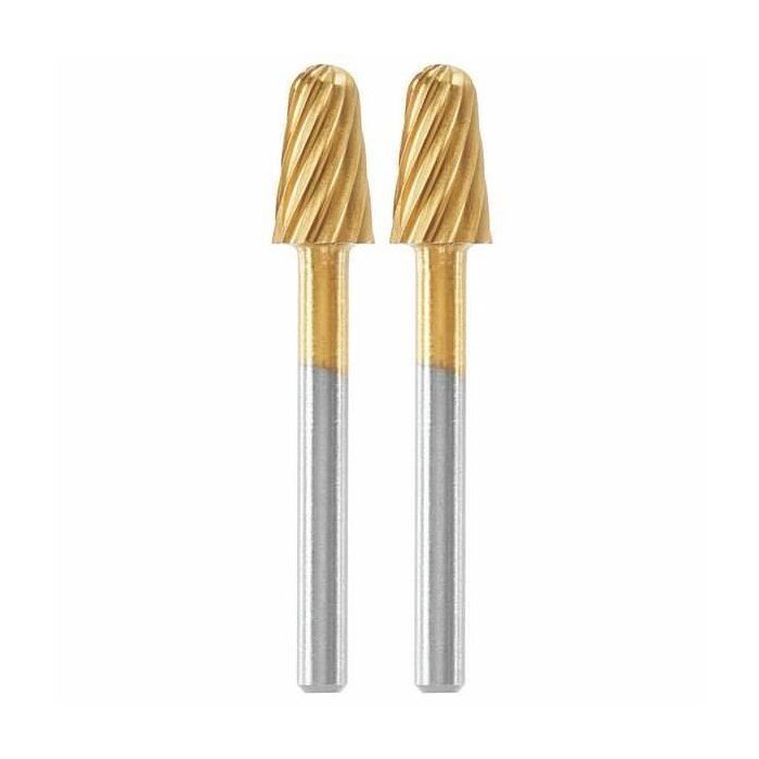 Set of 2 quick steel Strawberries High longevity Dremel Max 117 - Ø 6.4mm round end