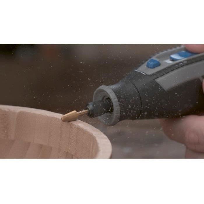Set of 2 quick steel Strawberries High longevity Dremel Max 117 - Ø 6.4mm round end