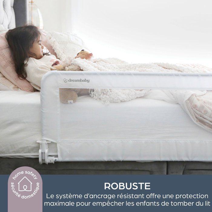 DREAMBABY Extra large bed rail PHoeNIX - Foldable and portable - L 110 x W 45.5 cm - White