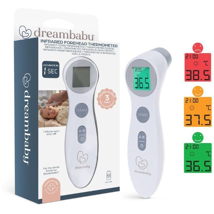 Digital Forehead Thermometer - DREAMBABY - Non-Contact Infrared - Fever Temperature Measurement - For Babies and Adults