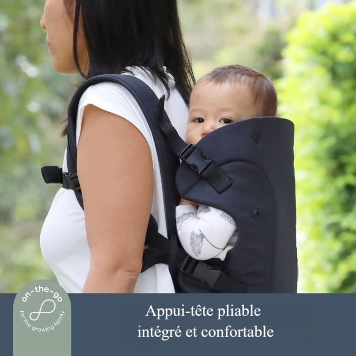 Adjustable 3-1 Baby Carrier - DREAMBABY - JOURNEY - Comfortable and Versatile - Newborn to Toddler up to 15 kg - Black