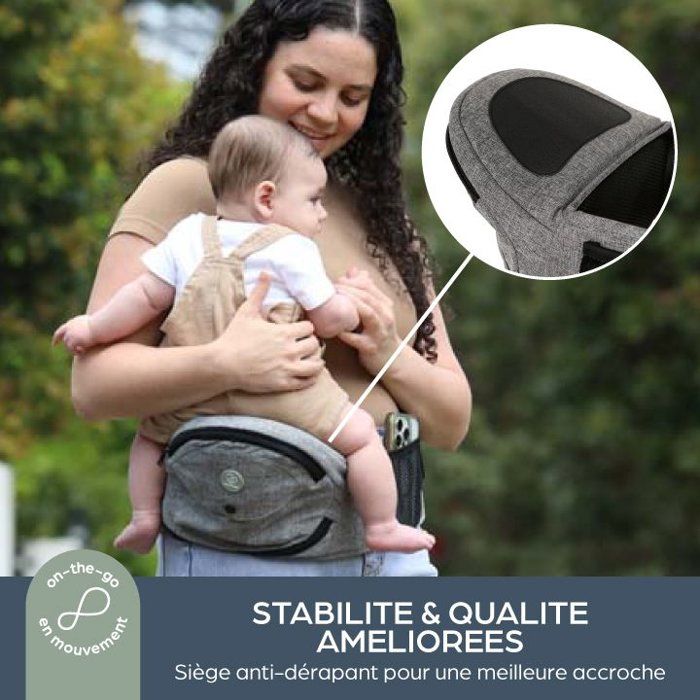 Baby Carrier - Hip Seat - DREAMBABY - Up & Go - Grey