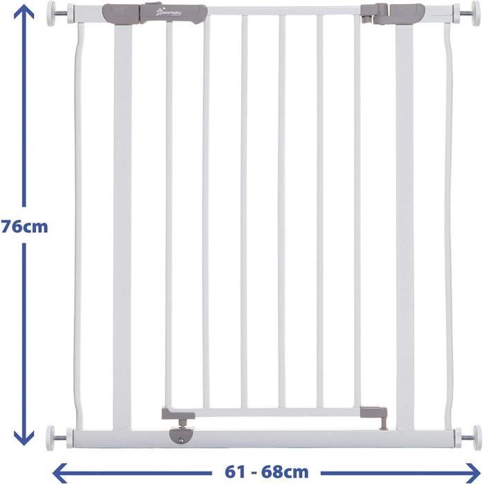 Safety Gate - DREAMBABY - AVA - Pressure Mounted - 61-68 x 76 cm - Double Locking - White