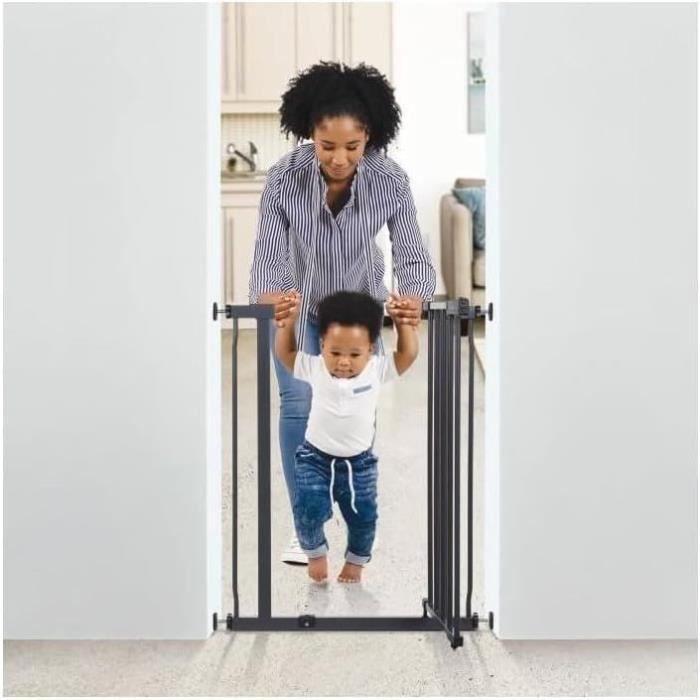 Safety Gate - DREAMBABY - AVA - Pressure Mounted - 61-68 x 75 cm - Double Locking - Anthracite