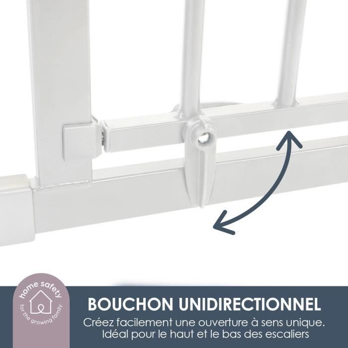 Child safety gate - Discovery 3 - DREAMBABY - 74.5 cm to 1.95 cm - White