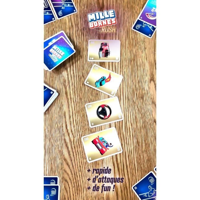 MILLE BORNES RUSH card game - DUJARDIN - For 2 players or more - From 7 years old