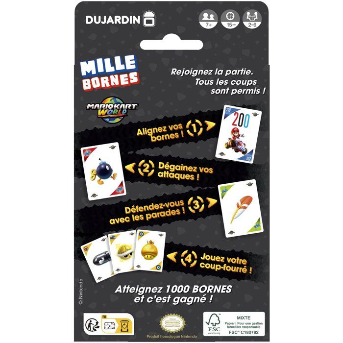 Mille Bornes Pocket - Board Game - DUJARDIN - Mario Kart World - 2 to 8 players - Ages 7 and up