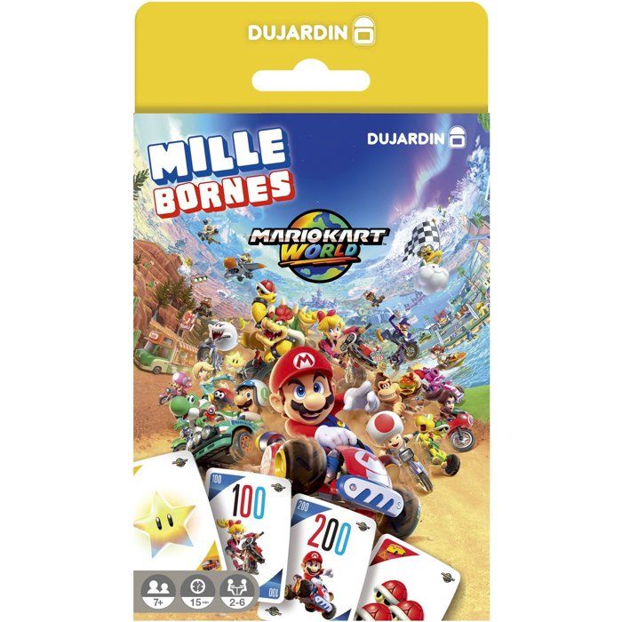 Mille Bornes Pocket - Board Game - DUJARDIN - Mario Kart World - 2 to 8 players - Ages 7 and up