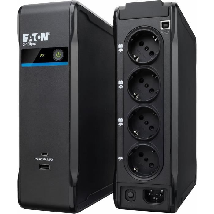 UPS - EATON - 3P Ellipse 3P900UD - For professional PCs or point-of-sale terminals - Surge protection - 900VA - 540W