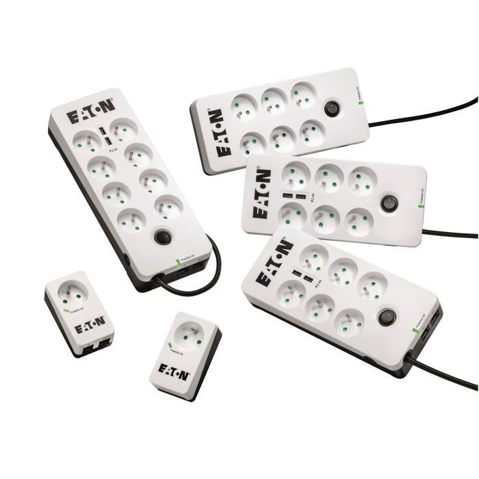 EATON Surge Suppressor / Protector - Protection Box - 6 x FR - 2.50 kVA - 230 V AC Input