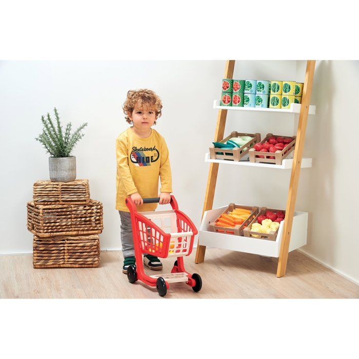 Ecoiffier supermarket cart with cash register