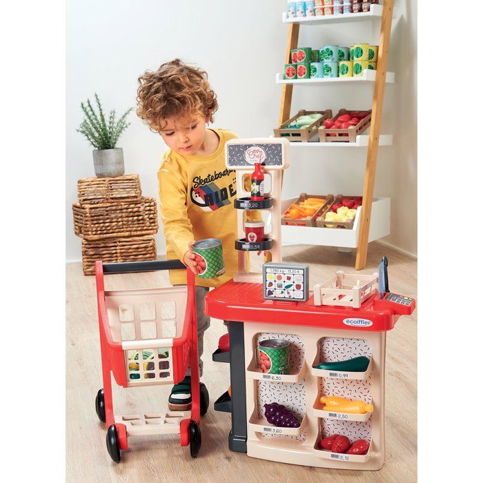 Checkout + trolley - ECOIFFIER - 1676 - A real little store