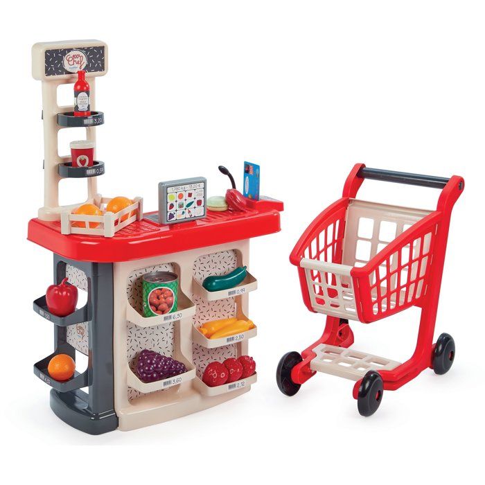 Checkout + trolley - ECOIFFIER - 1676 - A real little store