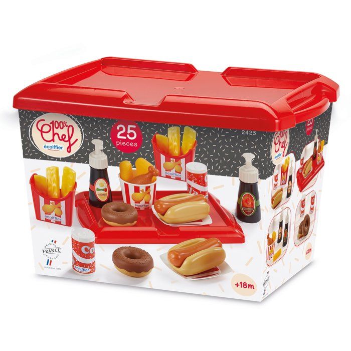 Hot dog box - ECOIFFIER - 2423 - A menu worthy of a fast food restaurant