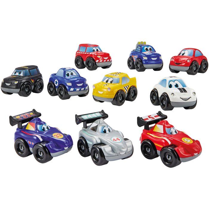 Box 10 vehicles Fast Car Ecoiffier