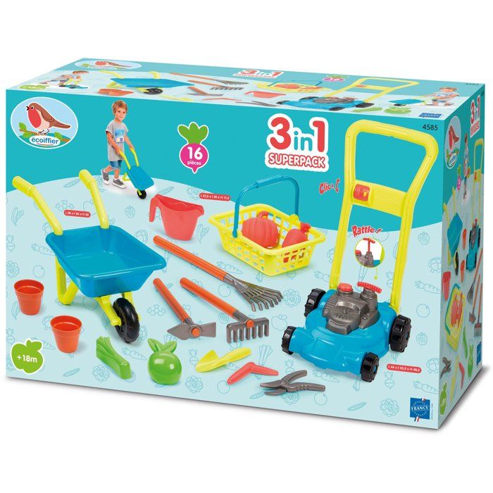 Super 3 in 1 Ecoiffier garden pack