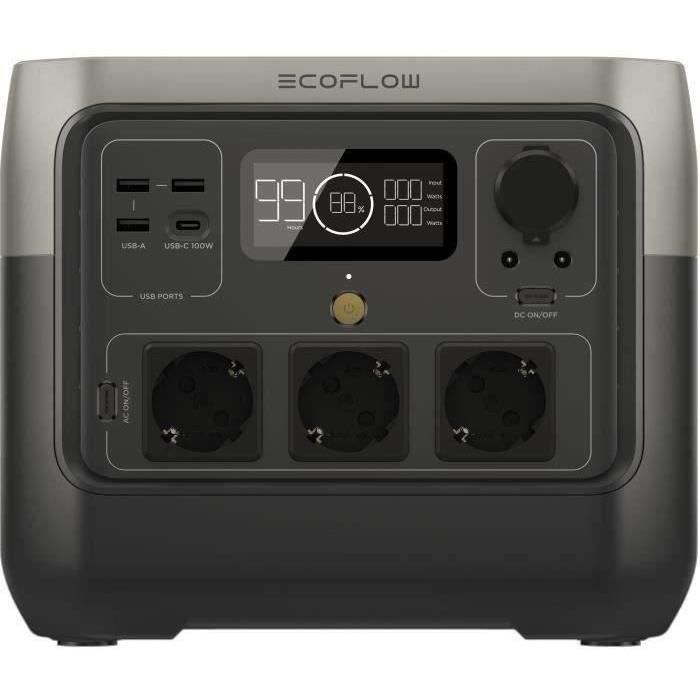 River 2 Pro portable electric generator, 768Wh, 3 CA outlet - 800 W in total (overvoltage 1600 W)