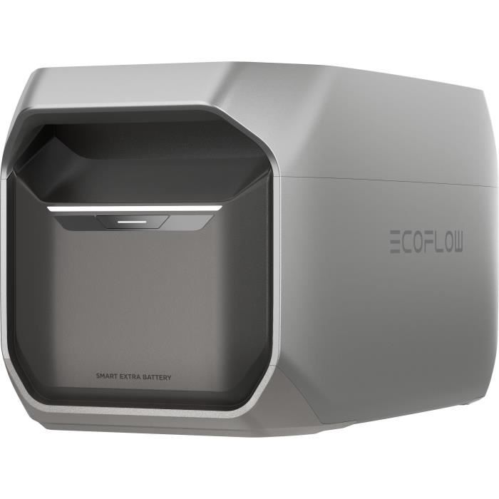 Smart Additional Battery - EcoFlow - DELTA 3 - 1024 Wh LiFePO4 Battery for Solar Battery