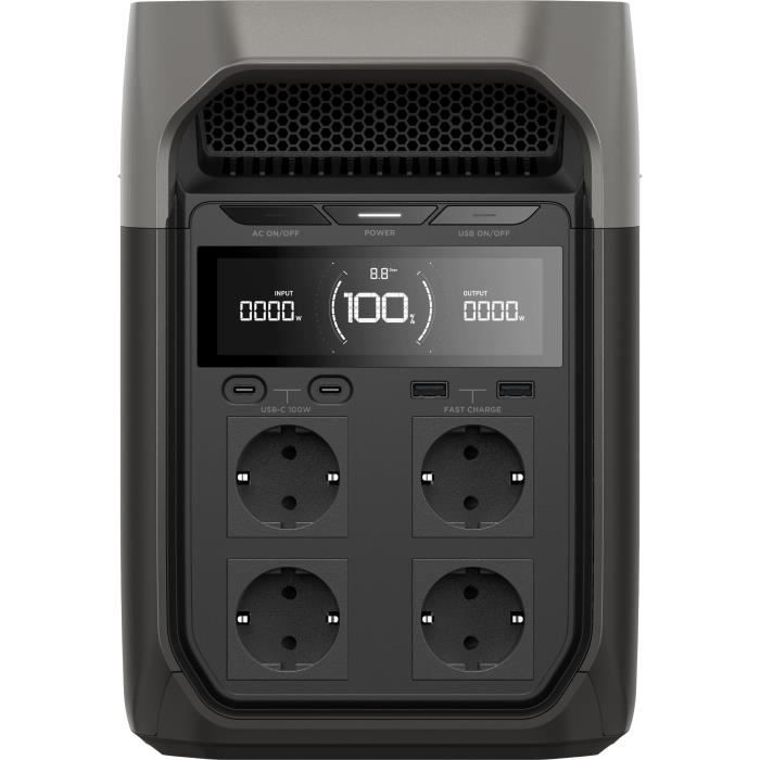 Portable Power Station - EcoFlow - DELTA 3 - 1024Wh LiFePO4 Battery, Various Outputs