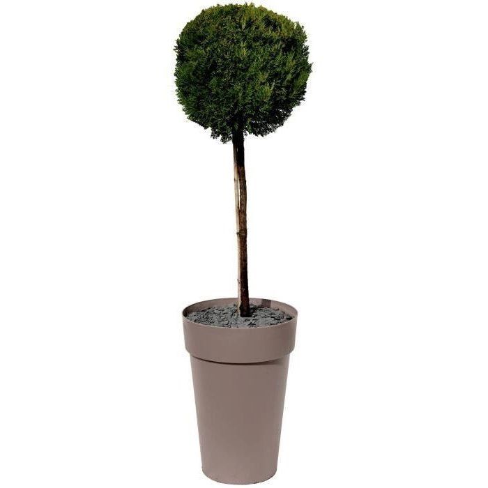 EDA Pot/Tuscan Vase High - Ø 46 x H 65 cm - 67 L - Taupe