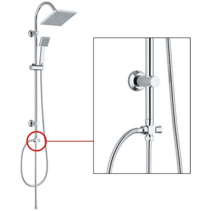 Shower column diverter and connector - Standard - EDOUARD ROUSSEAU - Chrome