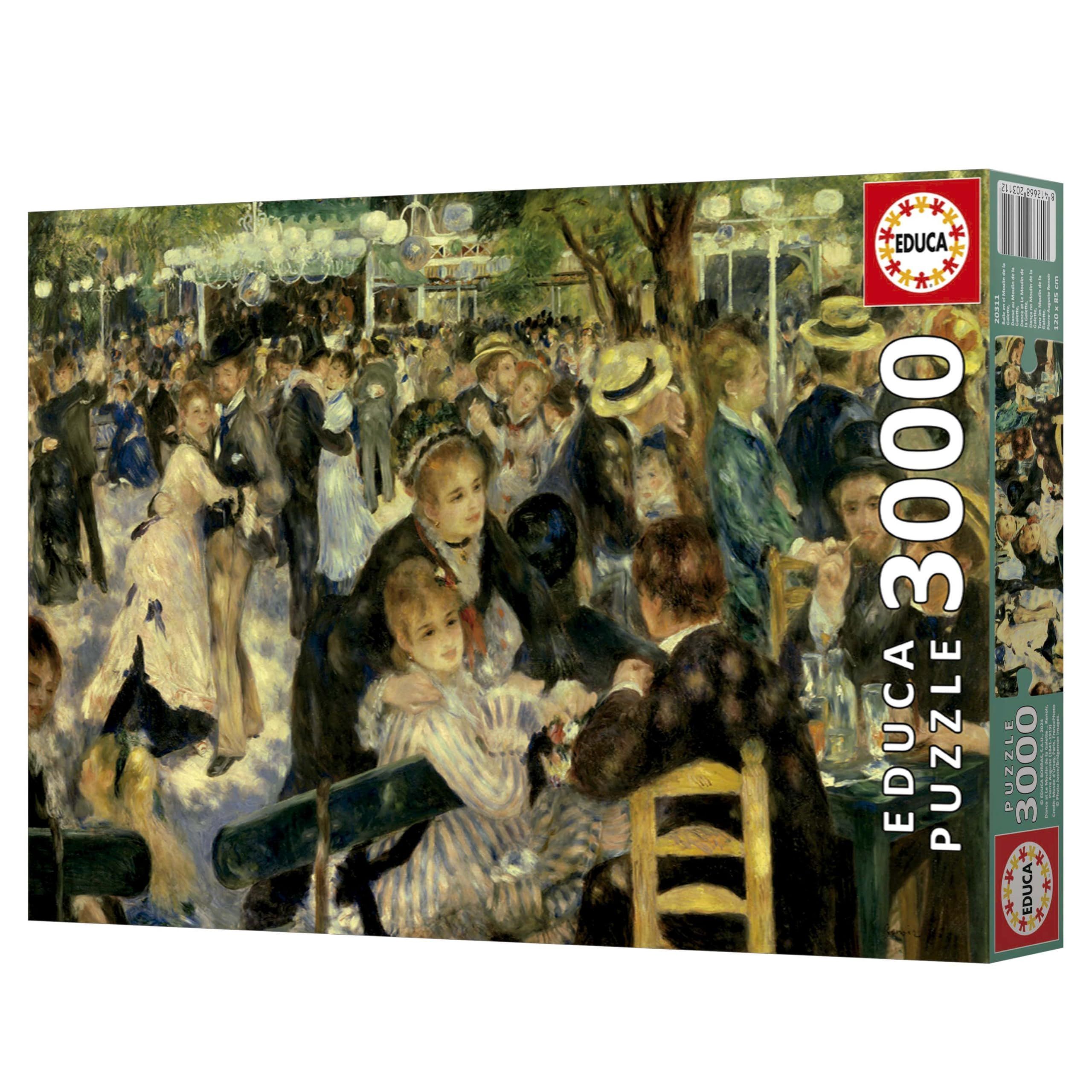 Puzzle - EDUCA - Dance at the Moulin de la Galette - 3,000 pieces - 120 x 85 cm - Ages 15 and up