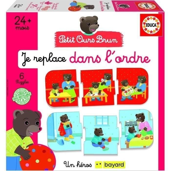 Learning game - EDUCA - I associate the logical sequences - Little brown bear