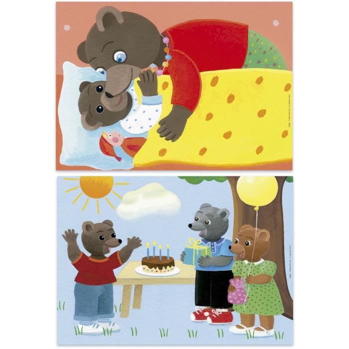 Puzzle - EDUCA - Little Brown Bear: Set of 2 puzzles of 20 pieces for children aged 4 and over