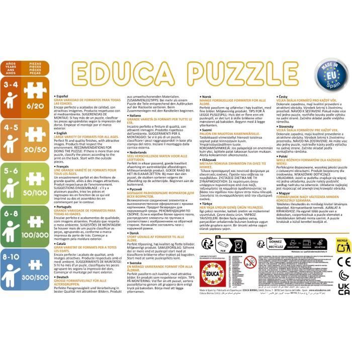 Puzzle - EDUCA - Little Brown Bear: Set of 2 puzzles of 20 pieces for children aged 4 and over