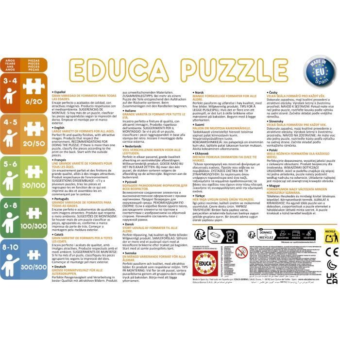 Puzzle - EDUCA - Little Brown Bear: Set of 2 puzzles of 48 pieces for children aged 4 and over