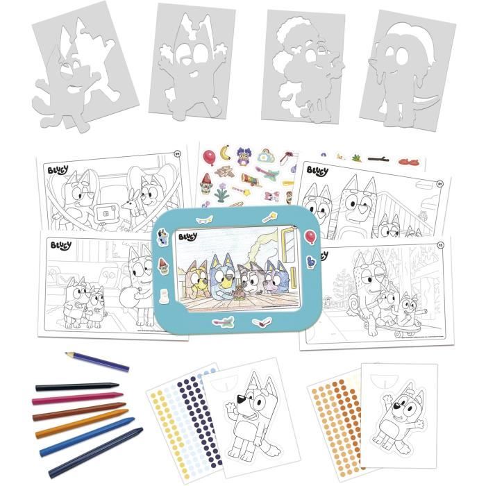 Creative set - EDUCA - Decoration and modeling of Bluey characters - 3 activities for 3 year olds