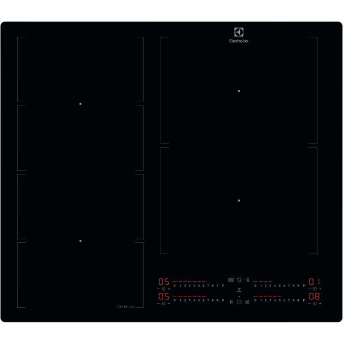 Induction hob - ELECTROLUX - 4 burners including adjustable left zone - 58 x 51 cm - EIV66453I