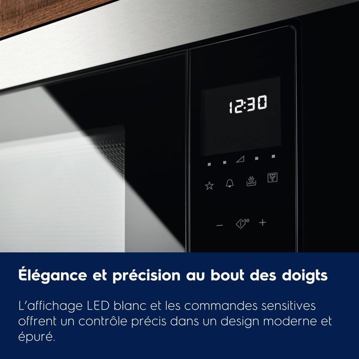 Built-in microwave - ELECTROLUX - CMS4253TMX - Anti-fingerprint stainless steel - H 388 x W 595 x D 400 mm