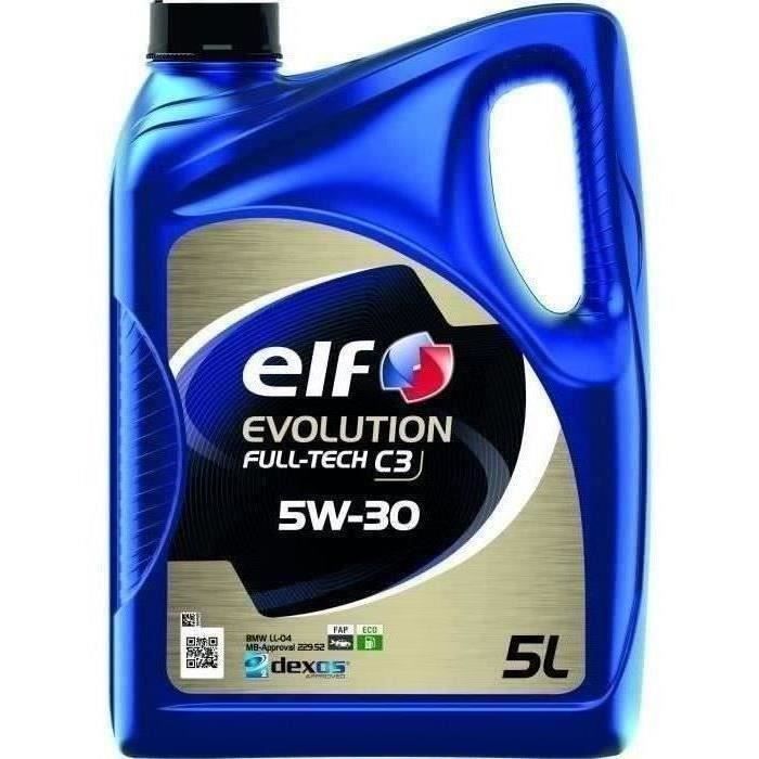 ELF MOTOR OIL 5L EVOLUTION FULLTECH C3 5W30