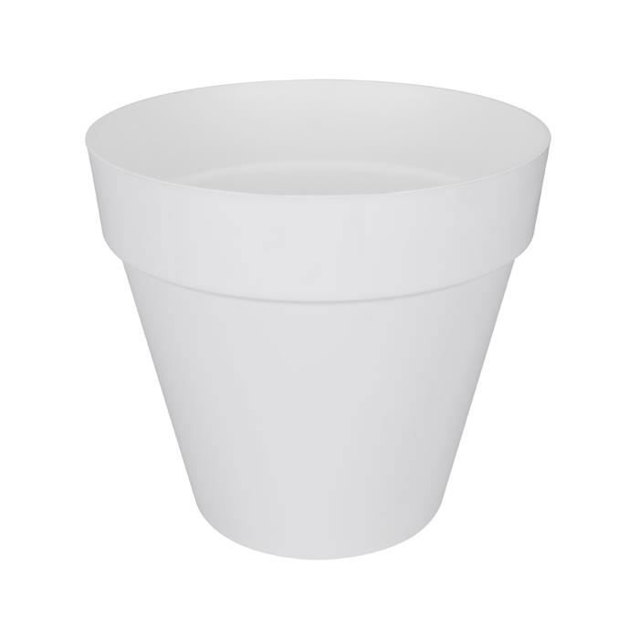 Flower pot elho round plastic loft white Ø 50 x H.44 cm 48 l
