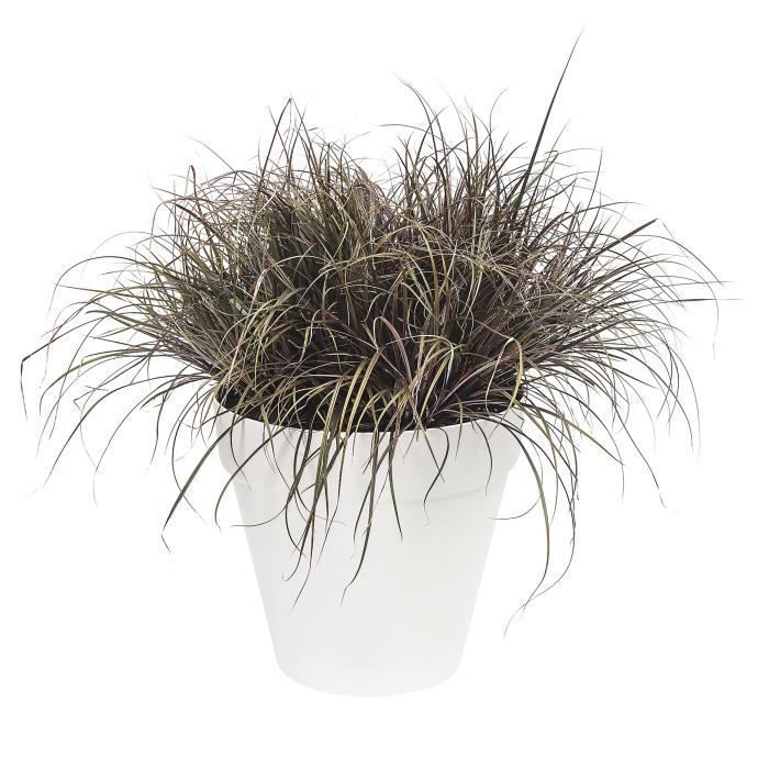 Flower pot elho round plastic loft white Ø 50 x H.44 cm 48 l