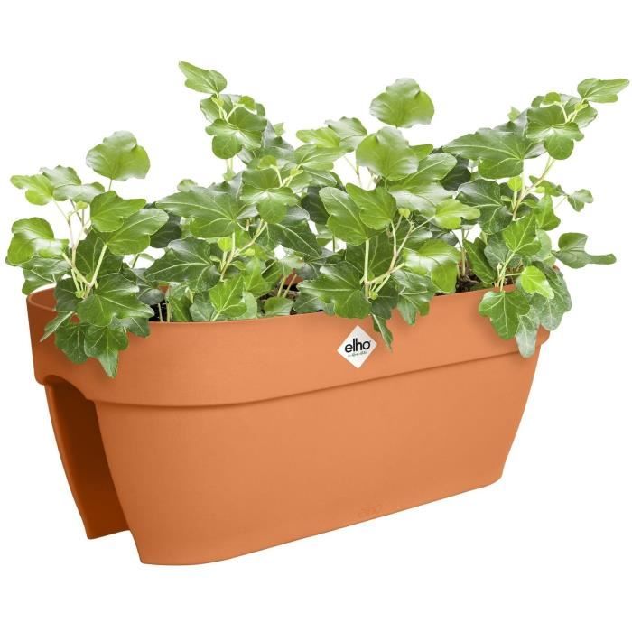 Flower pot - ELHO - Vibia Campana Flower Bridge 60 - Brown - L 26 x B 59 x H 22 cm - Balcony/Outdoor - 100% recycled