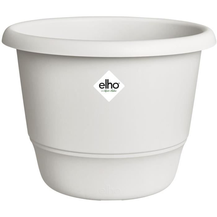 Flowerpot - ELHO - Amiga Round 40 - White - Ø 39 x H 29 cm - Outdoor - 100% recycled