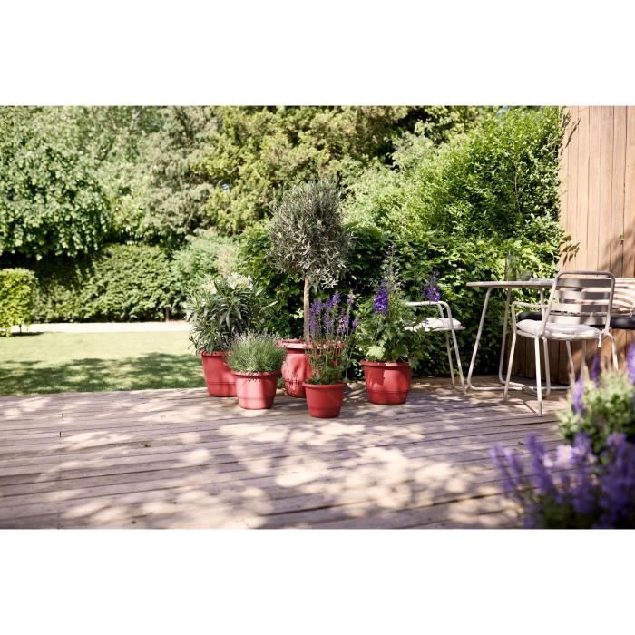 Flowerpot - ELHO - Amiga Round 47 - Red - Ø 47 x H 35 cm - Outdoor - 100% recycled