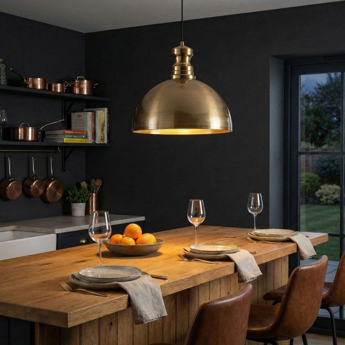 Scandinavian Chandelier - D BY M.RED - Gold - Gold-Plated Metal - Nordic Style - Elegant