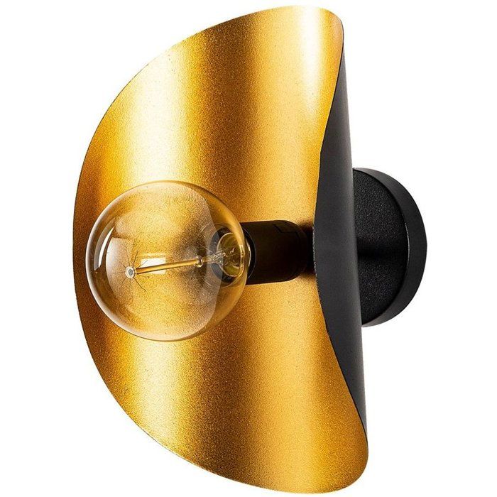 Black Gold Wall Sconce - Black and Gold - Chic Design - Premium Finish