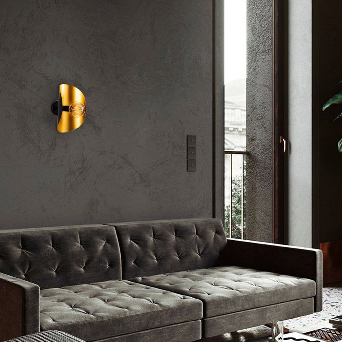 Black Gold Wall Sconce - Black and Gold - Chic Design - Premium Finish