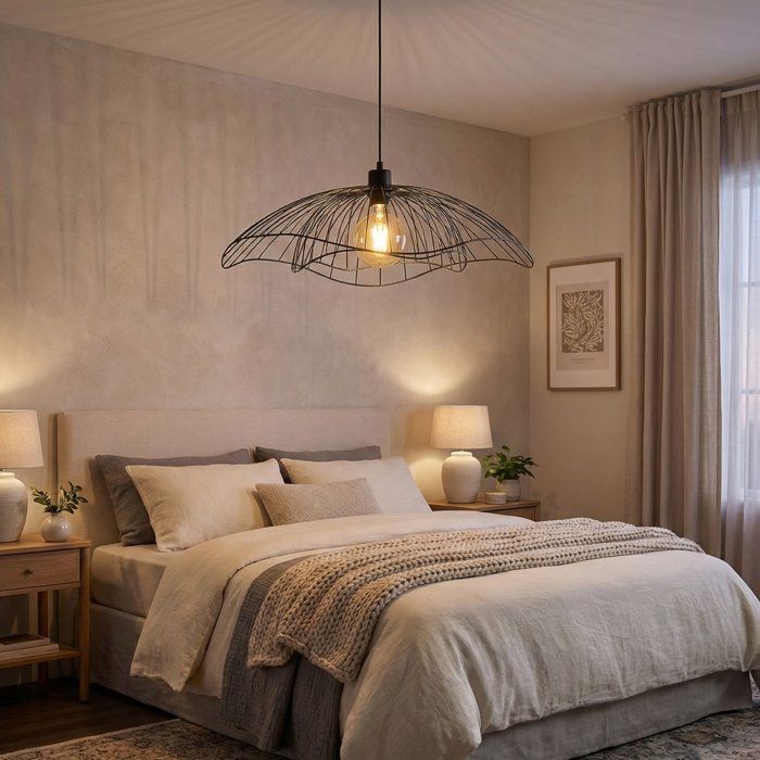 Suspension lustre industriel D BY M.RED Black - Métal robuste - Design industriel - Moderne