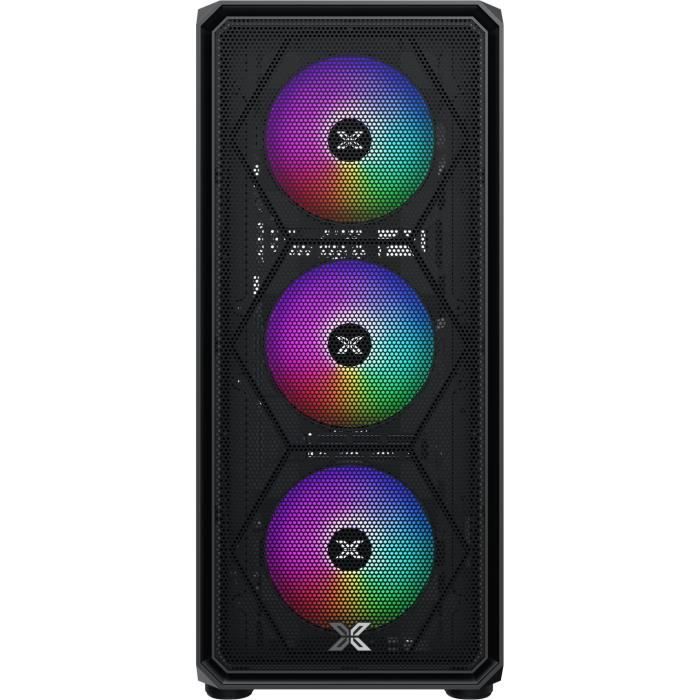 PC Case Without Power Supply - XIGMATEK - DUO X - Mid-Tower - E-ATX Form Factor - Includes 4x120mm RGB Fans - Black