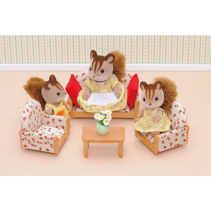 SYLVANIAN FAMILIES 4464 Sofa + 2 Armchairs + Table